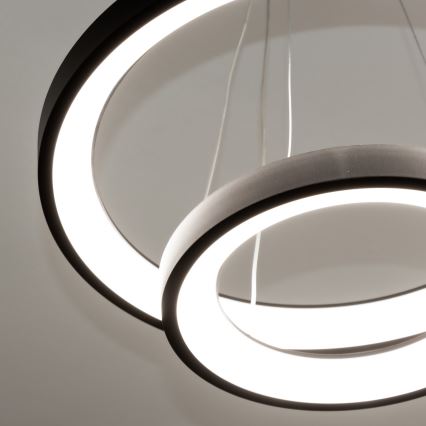 Brilagi - Lampada a sospensione dimmerabile su cavo FALCON SLIM LED/68W/230V 3000-6500K Ø 50 cm nero + telecomando