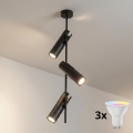 Brilagi - Lampada a sospensione dimmerabile su stelo LED RGBW BRANCH 3xGU10/6,5W/230V 2700-6500K nera