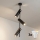 Brilagi - Lampada a sospensione dimmerabile su stelo LED RGBW BRANCH 3xGU10/6,5W/230V 2700-6500K nera