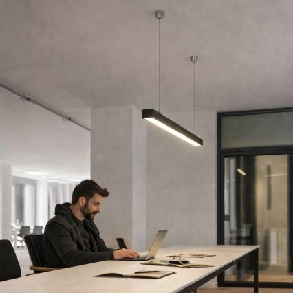 Brilagi - Lampada a sospensione LED FULLDAY LED/10/15/20W/230V 2700/4000/6000K 60 cm nera