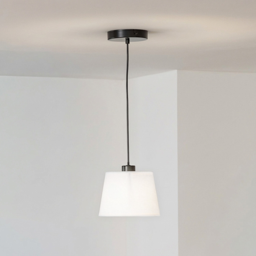 Brilagi - Lampada a sospensione LED a cavo CERIA 1xE27/40W/230V Ø 20,5 cm bianco