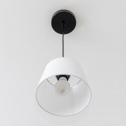 Brilagi - Lampada a sospensione LED a cavo CERIA 1xE27/40W/230V Ø 20,5 cm bianco