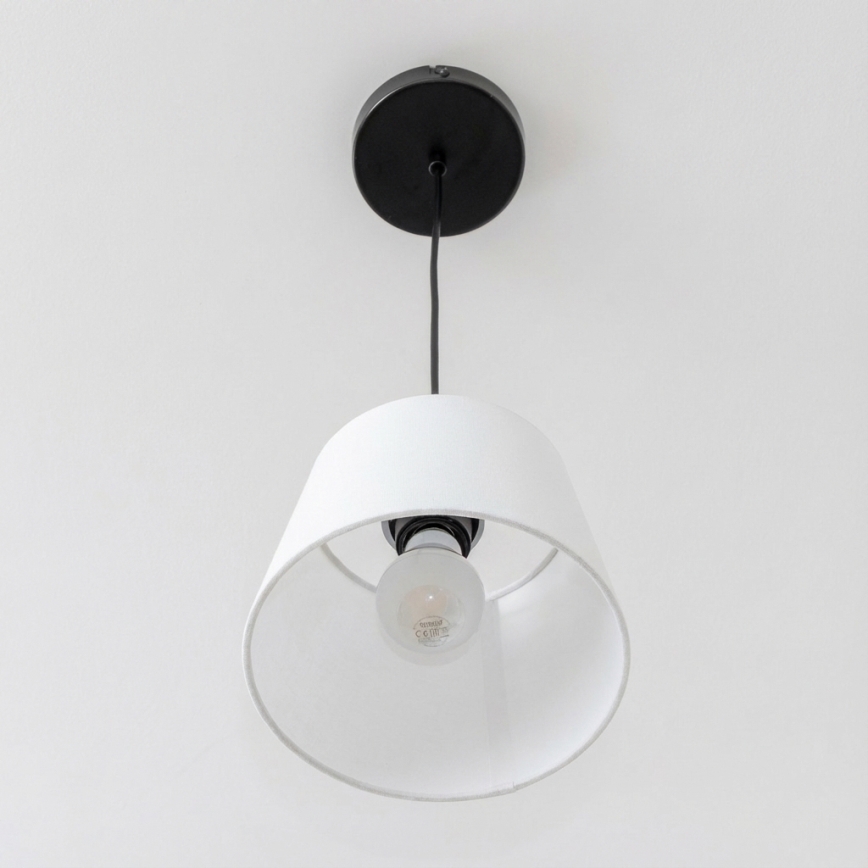 Brilagi - Lampada a sospensione LED a cavo CERIA 1xE27/40W/230V Ø 20,5 cm bianco