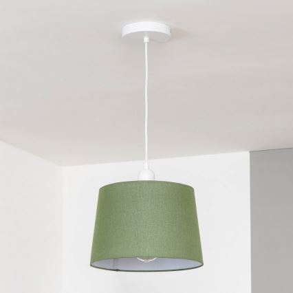 Brilagi - Lampada a sospensione LED a cavo CERIA 1xE27/40W/230V Ø 30 cm, verde