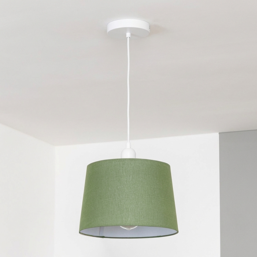 Brilagi - Lampada a sospensione LED a cavo CERIA 1xE27/40W/230V Ø 30 cm, verde