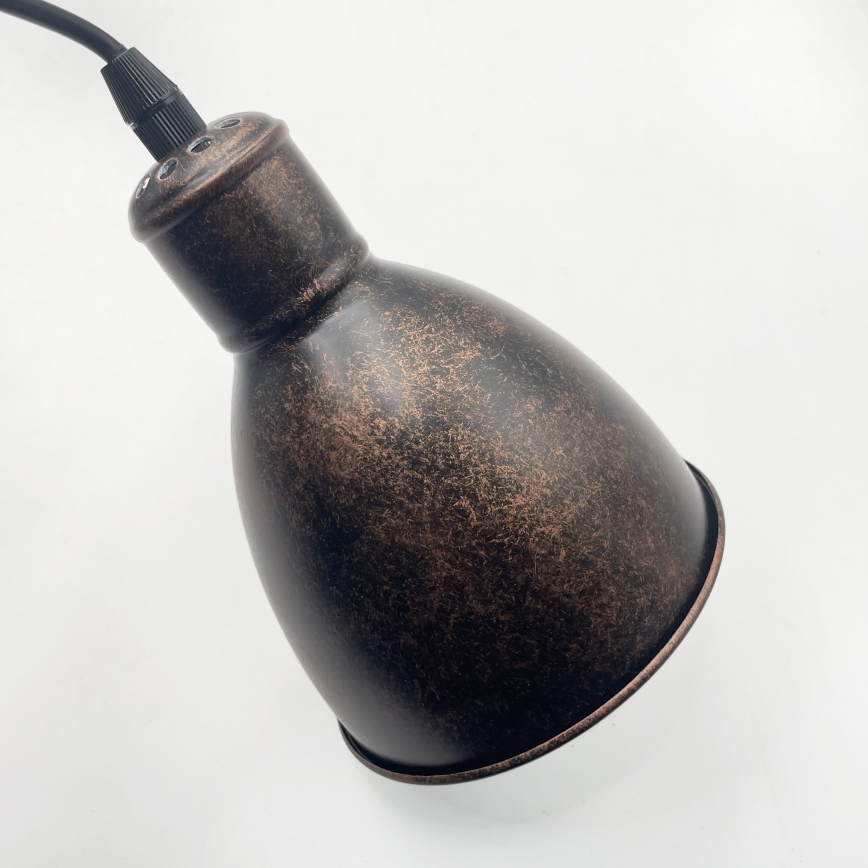 Brilagi - Lampada a sospensione LED a cavo RIDDY 4xE27/60W/230V ramata/patina