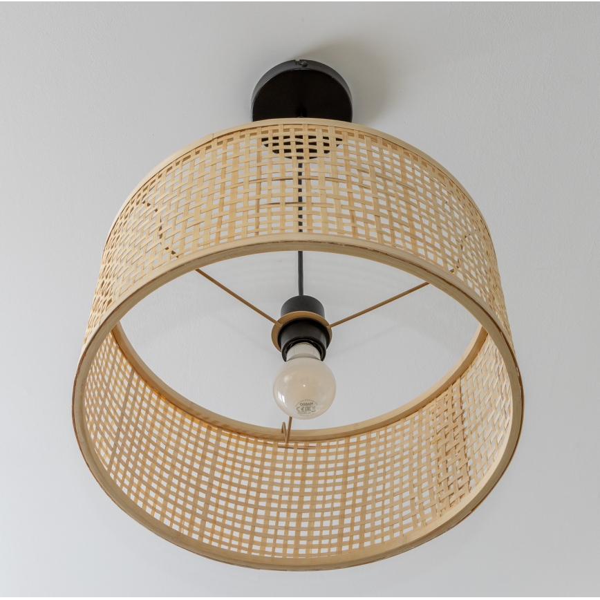 Brilagi - Lampada a sospensione LED CERIA BOHO su cavo 1xE27/40W/230V Ø 25 cm bambù