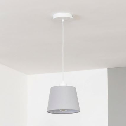Brilagi - Lampada a sospensione LED con cavo CERIA 1xE27/40W/230V Ø 20,5 cm grigio