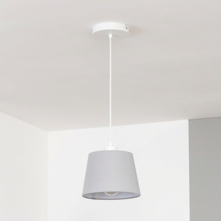 Brilagi - Lampada a sospensione LED con cavo CERIA 1xE27/40W/230V Ø 20,5 cm grigio