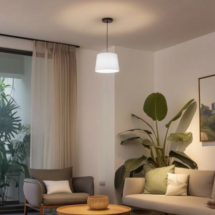 Brilagi - Lampada a sospensione LED con cavo CERIA 1xE27/40W/230V Ø 30 cm bianco