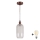 Brilagi - Lampada a sospensione LED con cavo RETRO GLASS 1xE27/60W/230V Ø 14 cm rame/bianco