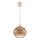 Brilagi - Lampada a sospensione LED con cavo RETRO GLASS 1xE27/60W/230V Ø 18 cm beige/marrone fumé