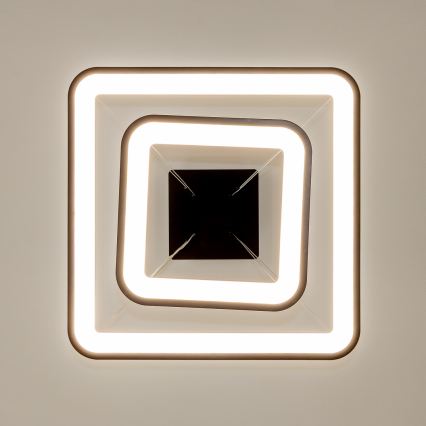 Brilagi - Lampadario LED dimmerabile a sospensione con cavo FALCON SLIM LED/78W/230V 3000-6500K 50x50 cm nero + telecomando