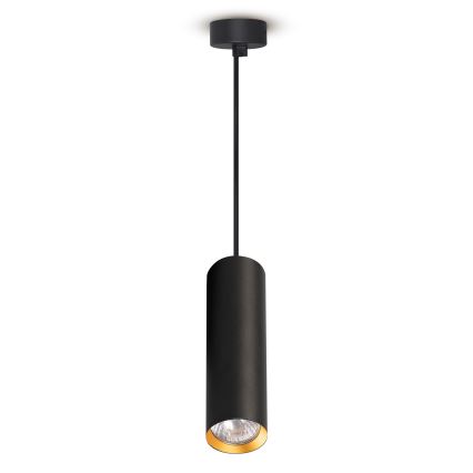 Brilagi - Lampadario a sospensione LED RGBW dimmerabile SELE 1xGU10/6W/230V 3000K nero/oro + telecomando