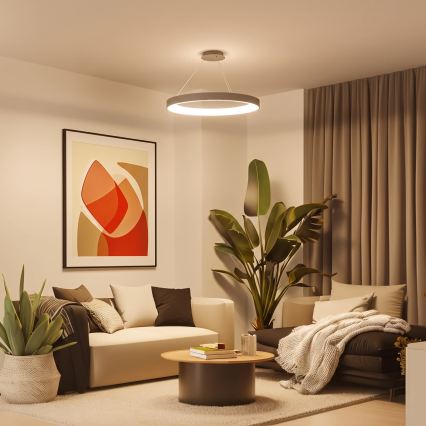 BRILAGI - LED lampadario dimmerabile su cavo FALCON II LED/108W/230V 3000-6500K Ø 80 cm beige + telecomando