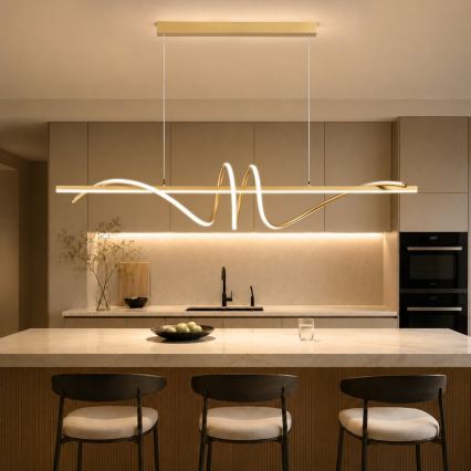 BRILAGI - LED lampadario dimmerabile su cavo SIGNATURE LED/50W/230V 3000-6000K 120 cm dorato + telecomando