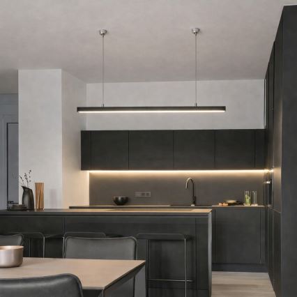 Brilagi - Lampada a sospensione LED FULLDAY LED/30/40/50W/230V 2700/4000/6000K 150 cm nera