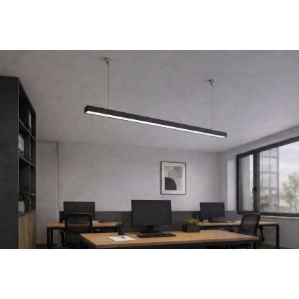 Brilagi - Lampada a sospensione LED FULLDAY LED/30/40/50W/230V 2700/4000/6000K 150 cm nera