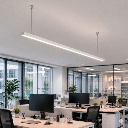 Brilagi - Lampada a sospensione LED FULLDAY LED/30/40/50W/230V 2700/4000/6000K 150 cm bianca