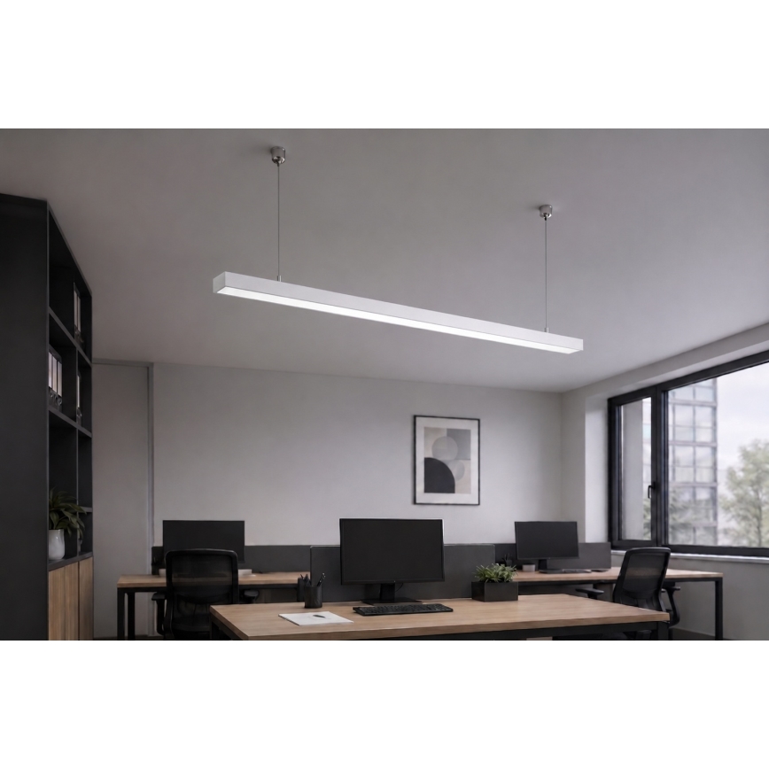 Brilagi - Lampada a sospensione LED FULLDAY LED/30/40/50W/230V 2700/4000/6000K 150 cm bianca