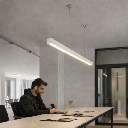Brilagi - Lampada a sospensione LED FULLDAY LED/30/40/50W/230V 2700/4000/6000K 150 cm bianca