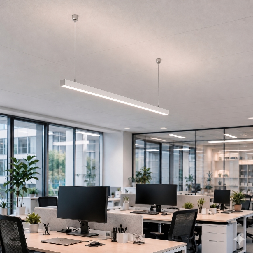Brilagi - Lampada a sospensione LED FULLDAY LED/20/30/40W/230V 2700/4000/6000K 120 cm bianca