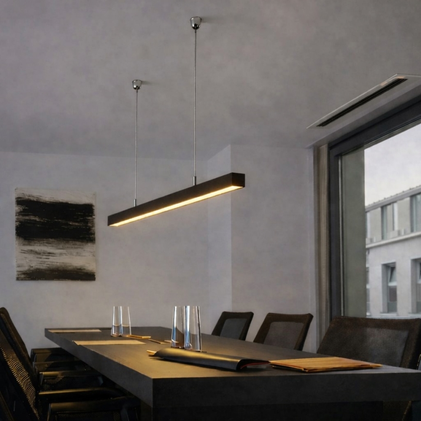 Brilagi - Lampada a sospensione FULLDAY LED/20/30/40W/230V 2700/4000/6000K 120 cm nero