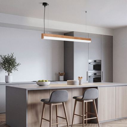 BRILAGI - Lampada a sospensione LED GARDALINE LED/100W/230V 120 cm rovere