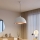 Brilagi - Lampada a sospensione LED METALO 1xE27/40W/230V Ø 40 cm bianco/ramato