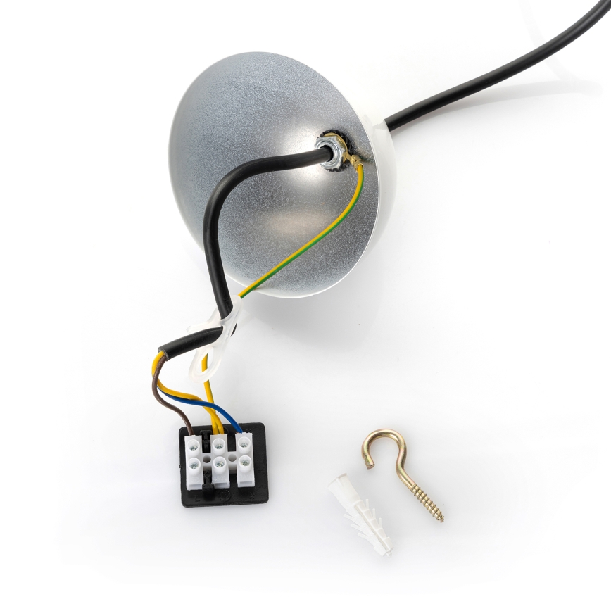Brilagi - Lampada a sospensione LED METALO 1xE27/40W/230V Ø 40 cm bianco/ramato
