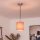 Brilagi - Lampada a sospensione LED NUBILA 1xE27/60W/230V Ø 14 cm nero/arancione