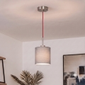 Brilagi - Lampada a sospensione LED NUBILA su cavo 1xE27/60W/230V Ø 14 cm rosso/grigio chiaro