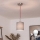 Brilagi - Lampada a sospensione LED NUBILA su cavo 1xE27/60W/230V Ø 14 cm rosso/grigio chiaro