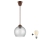 Brilagi - Lampada a sospensione LED RETRO GLASS 1xE27/60W/230V Ø 25 cm marrone/grigio fumé