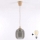 Brilagi - Lampada a sospensione LED RETRO GLASS con cavo 1xE27/60W/230V Ø 14 cm beige/grigio fumé