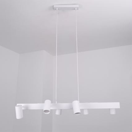 Brilagi - Lampadario LED RGBW dimmerabile a sospensione su cavo SELE 6xGU10/6,5W/230V 2700-6500K bianco + telecomando