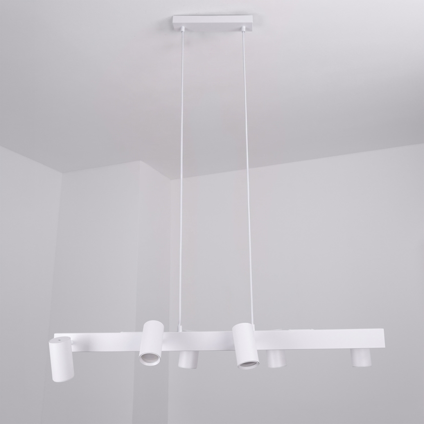 Brilagi - Lampadario LED RGBW dimmerabile a sospensione su cavo SELE 6xGU10/6,5W/230V 2700-6500K bianco + telecomando