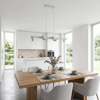 Brilagi - Lampadario LED RGBW dimmerabile a sospensione su cavo SELE 6xGU10/6,5W/230V 2700-6500K bianco + telecomando