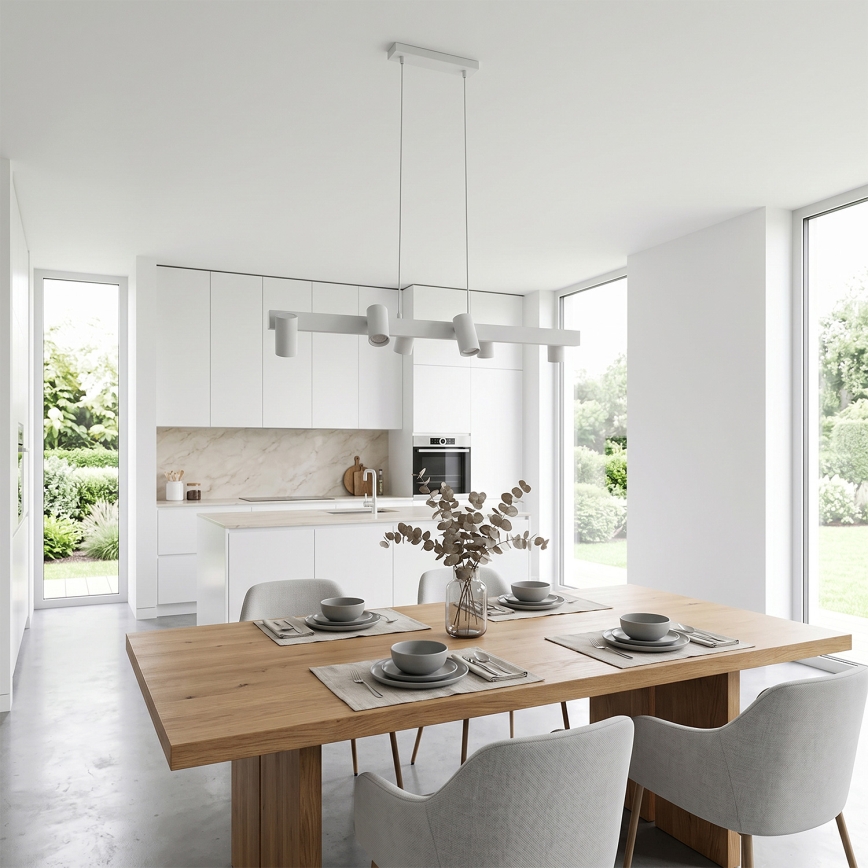 Brilagi - Lampadario LED RGBW dimmerabile a sospensione su cavo SELE 6xGU10/6,5W/230V 2700-6500K bianco + telecomando