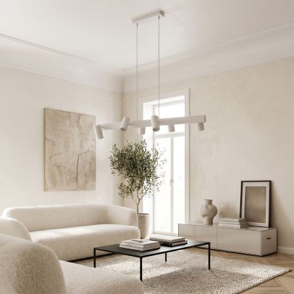 Brilagi - Lampadario LED RGBW dimmerabile a sospensione su cavo SELE 6xGU10/6,5W/230V 2700-6500K bianco + telecomando