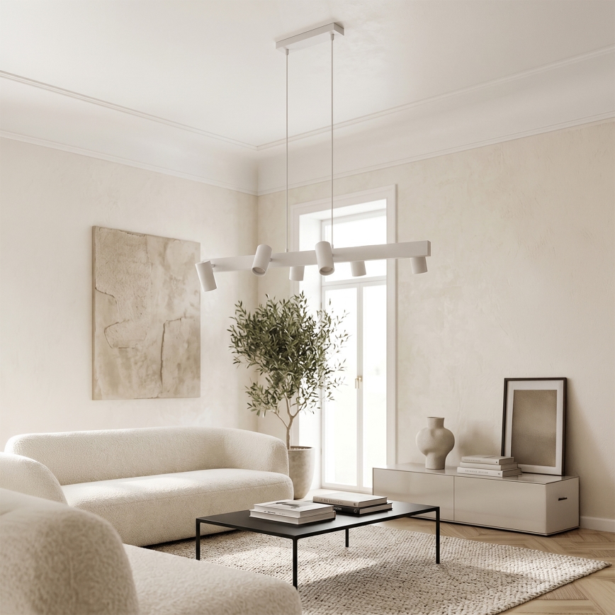 Brilagi - Lampadario LED RGBW dimmerabile a sospensione su cavo SELE 6xGU10/6,5W/230V 2700-6500K bianco + telecomando