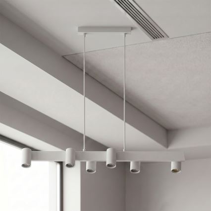 Brilagi - Lampadario LED RGBW dimmerabile a sospensione su cavo SELE 6xGU10/6,5W/230V 2700-6500K bianco + telecomando