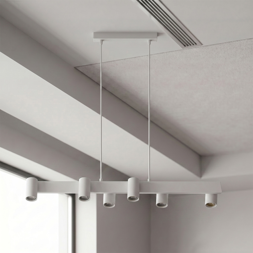 Brilagi - Lampadario LED RGBW dimmerabile a sospensione su cavo SELE 6xGU10/6,5W/230V 2700-6500K bianco + telecomando