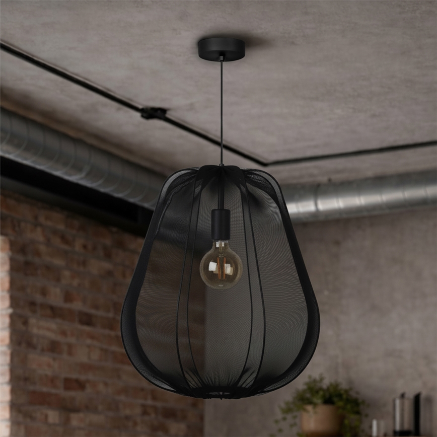 Brilagi - Lampada a sospensione LED su cavo ARVEN 1xE27/8W/230V Ø 37 cm nero