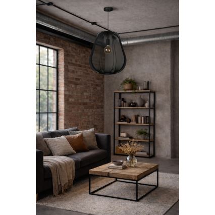 Brilagi - Lampada a sospensione LED su cavo ARVEN 1xE27/8W/230V Ø 37 cm nero