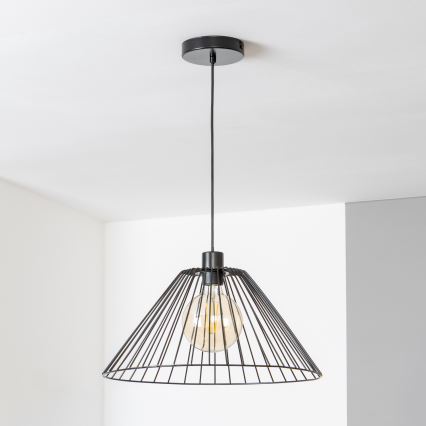 Brilagi - Lampada a sospensione LED su cavo CERIA WIRE 1xE27/40W/230V Ø 45 cm nero