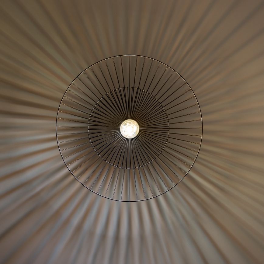 Brilagi - Lampada a sospensione LED su cavo CERIA WIRE 1xE27/40W/230V Ø 60 cm nera