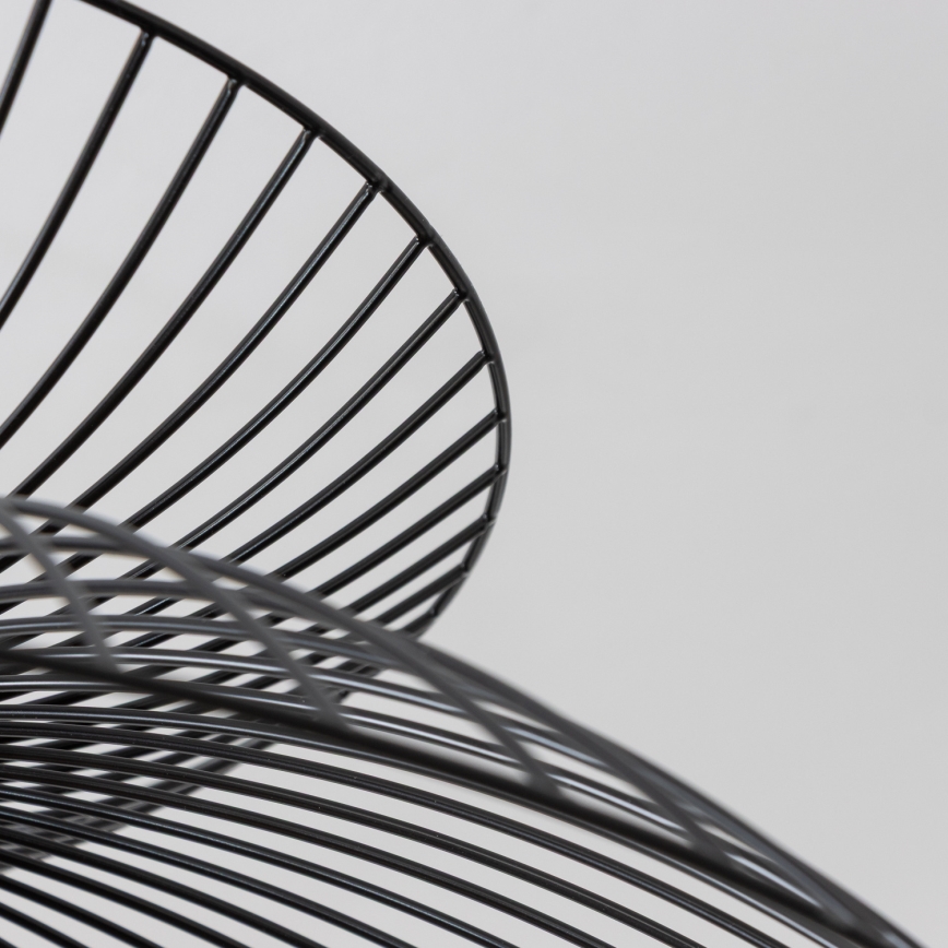 Brilagi - Lampada a sospensione LED su cavo CERIA WIRE 1xE27/40W/230V Ø 60 cm nera