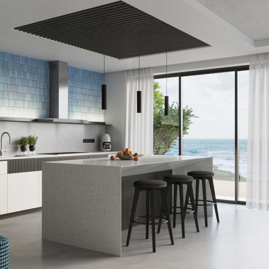 Brilagi - Lampada a sospensione LED su cavo CRESTO 1xGU10/10W/230V nero