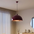Brilagi - Lampada a sospensione LED su cavo METALO 1xE27/40W/230V Ø 40 cm bordeaux/rame